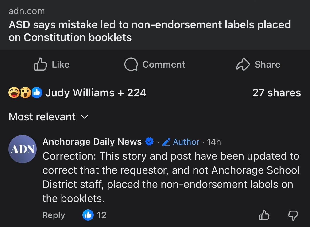 Alaska AG Retweets Stochastic Terrorist Libs of TikTok Account