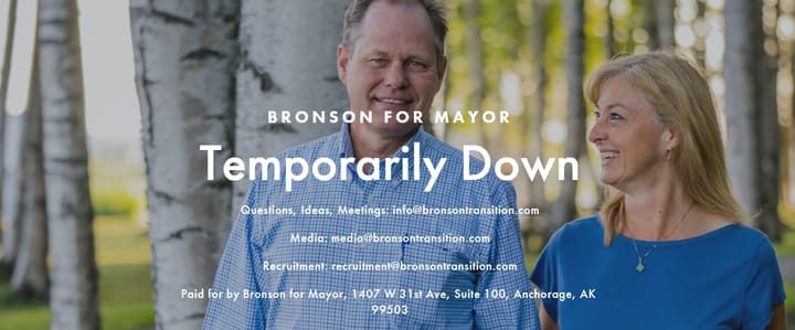Bronson Campaign Website "Temporarily Down"